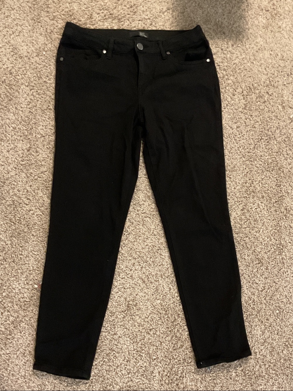 1822 Denim Black High-Rise Skinny Jeans